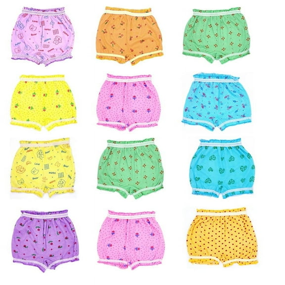 VastraMilap Pack of 12 Baby Boys & Baby Girls, Boys & Girls Cotton Bloomer