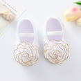 thumbnail image 5 of Uuszgmr Shoes For Infant Girls Shoes Little Child Sole Princess Toddler Flowers Shoes Soft Cute Baby Shoes White.Size:0-3 Months, 5 of 5