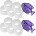 thumbnail image 1 of Top-Fill Humidifier Replacement Filter Compatible with Levoit Dual150 Dual200S Classic160 Classic300(S) LV600S LV600HH OasisMist450S OasisMist600S Superior 6000S - 10 Filters and 2 Clean Fish, 1 of 6