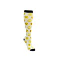 thumbnail image 1 of White Emoji Pattern Socks  from the Sock Panda (Knee High), 1 of 2