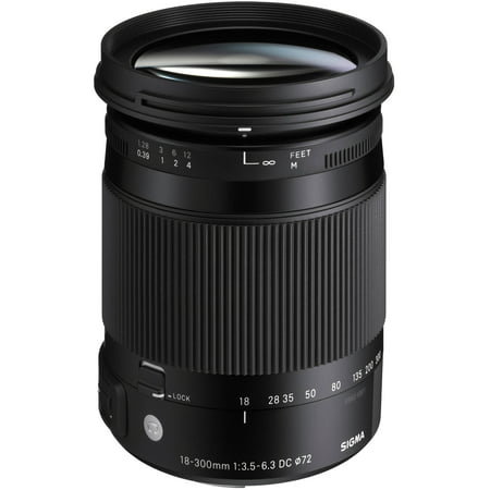 Sigma 18-300mm f/3.5-6.3 Contemporary DC Macro OS HSM Zoom Lens (for Canon EOS (Best Sigma Macro Lens)