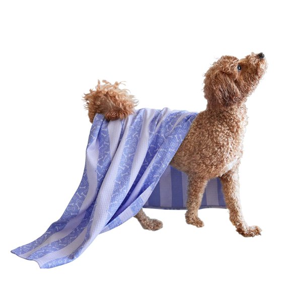 Dock & Bay Pet Towel - Super Absorbent & Quick Drying Dog Towels with Bag - 100% Recycled - Pawfect Purple, Large (120x70cm, 47x27)