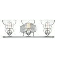 thumbnail image 2 of 7333-CH Millennium Lighting Brighton - 3 Light Bath Vanity-8 Inches Tall and 24 Inches Wide-Chrome Finish, 2 of 3