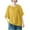 B-Yellow, variant on Zwiiyzr Women's T-Shirt Solid Color Half Sleeved Crew Neck Blouse A-Gray (L)