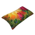 thumbnail image 3 of Disketp Pillow Covers Rose Psychedelic Pattern Throw Pillow Case Cushion Covers,Cushion For Bedroom,Couch,Home-16"X24", 3 of 9