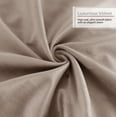 thumbnail image 6 of Nestl Velvet Throw Pillow Covers Solid Square Soft Decorative Pillow Cover for Sofa, 26" x 26", Taupe, Pack of 4, 6 of 8