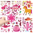 thumbnail image 4 of Stickers GUBPHK 24 hojas vaqueros rosas para manualidades DIY, 4 of 7