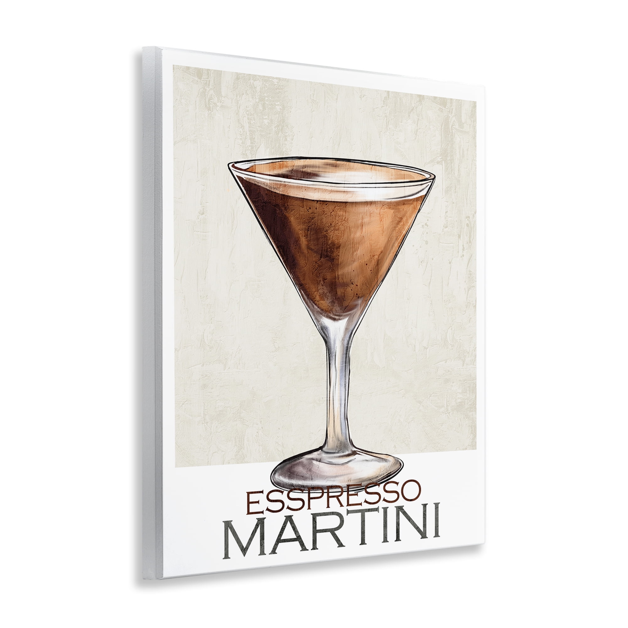 Stupell Industries Sophisticated Espresso Martini Wall Plaque Art, design by Kim Allen
