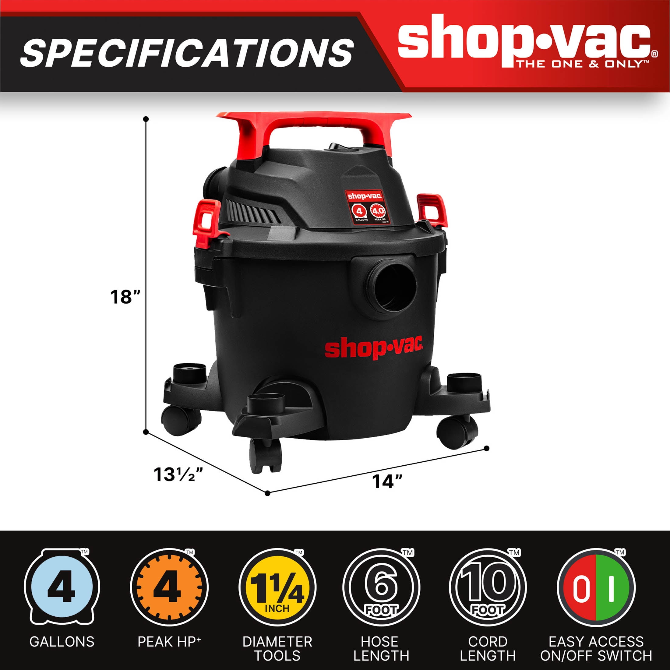 Shop-Vac 4G 4.0PHP Wet Dry Vac