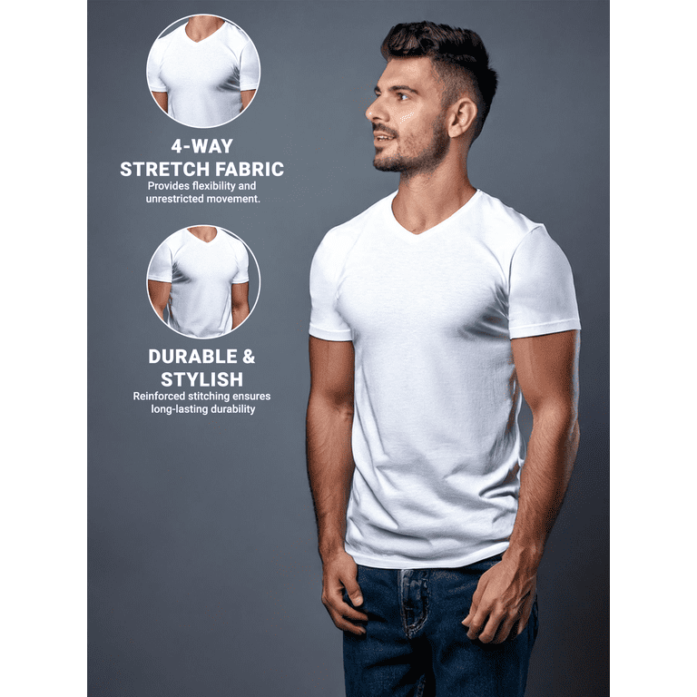Mossy Oak Men's White V-Neck Undershirt 6-Pack photo 2