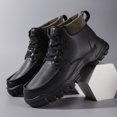 thumbnail image 3 of GLYGML Leather Mid-Top Work Boots - Non-Slip Durable Outdoor Boots Product Title, 3 of 6
