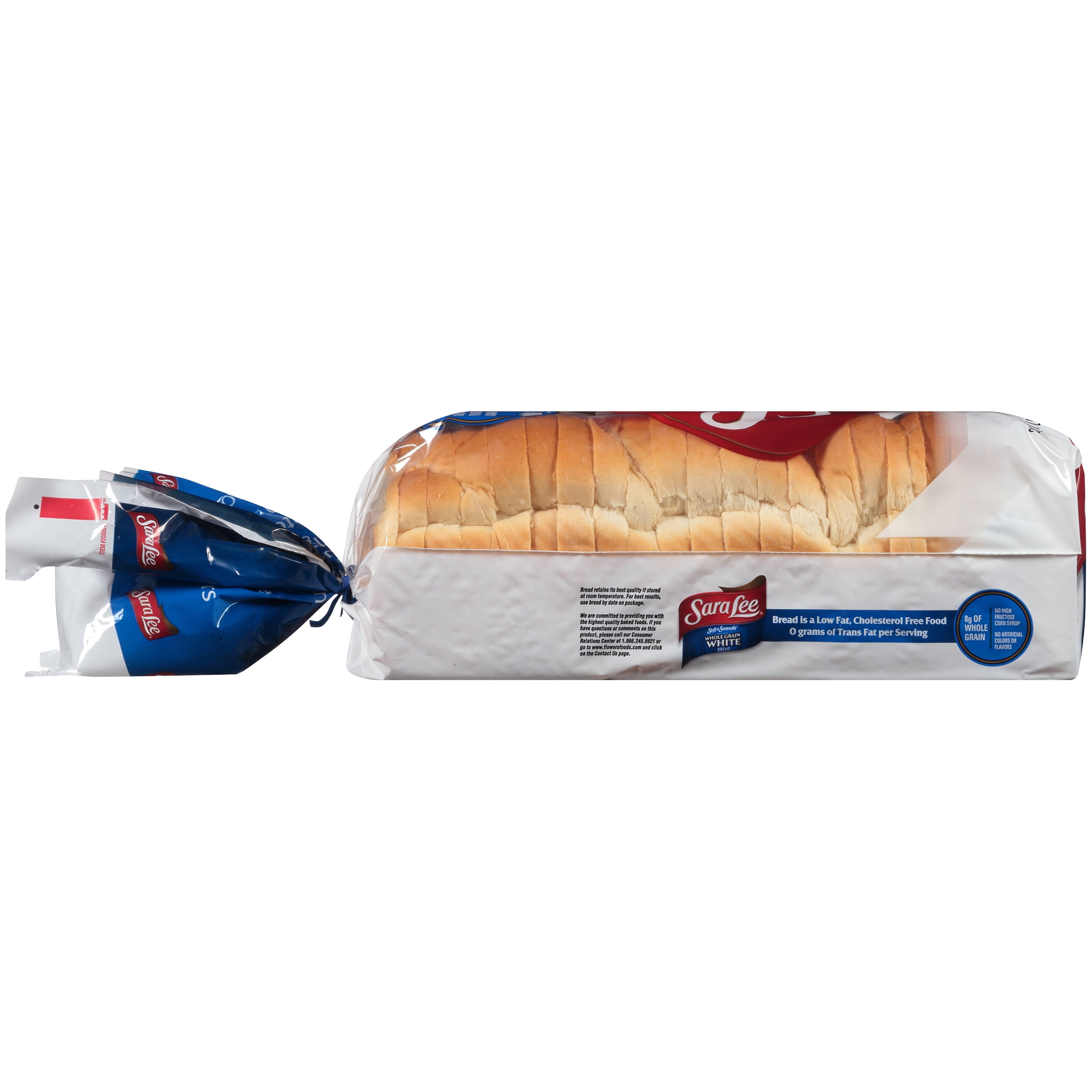 Sara Lee Soft & Smooth Whole Grain White Bread Loaf, 20 oz, 22 Count