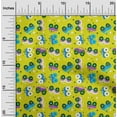 thumbnail image 2 of oneOone Cotton Poplin Medium Yellow Fabric Cars Kids Nursery Sewing Material Print Fabric By The Yard 42 Inch Wide, 2 of 6