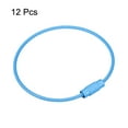 thumbnail image 3 of Uxcell Cable Key Rings 160mm Wire Keychain Twist Loops Blue 12 Pack, 3 of 6
