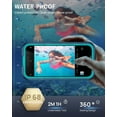 thumbnail image 4 of shiyou-Magnetic for iPhone 16 Case, IP68 Waterproof Dustproof Case, [Compatible with Magsafe] [Built-in Screen Protector] Full Body Heavy Duty Rugged Phone Case for iPhone 16 6.1 inch, Blue/Clear, 4 of 4