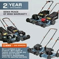 thumbnail image 5 of SENIX Lawn Mower 21in Cuttting Blade 22in Cutting Deck, 125 cc 4-Cycle Briggs & Stratton Engine Push Mower, Mulch & Side Discharge, 6 Position Height Adjustment, LSPG-M3, 5 of 16