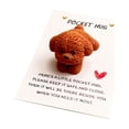 thumbnail image 1 of Birdeem Cute Teddy Pocket Card, Resin Brown Bear Design, Small Greeting Card for Gift Giving, Affection Note Card for Friends Family, 1 of 7