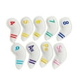 thumbnail image 4 of DimyFew 9 Pieces Golf Club Head Covers Dustproof Fits Most Club Keep protected White, 4 of 9