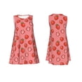thumbnail image 7 of KLL Red Strawberry Pattern Womens Summer Dresses 2025,Loose Round Neck Sleeveless Sundresses Tank Dresses with Pockets, 7 of 7