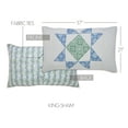 thumbnail image 5 of VHC Brands Jolie, Farmhouse Quilted Bed Sham, King, Patchwork, Blue & Green, 21x37, 5 of 5