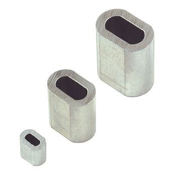 

Laureola 1/8 Aluminium Crimping Loop Sleeves Clip Ferrule for Wire Rope Aircraft Cable - Pack of 250 pcs…