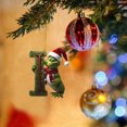 thumbnail image 4 of Supbessel Grinch Christmas Decorations Christmas Decorations - Initial Green Surname Pendant Decoration Hanging Decoration Suitable For Christmas Tree Car Backpack, 4 of 5