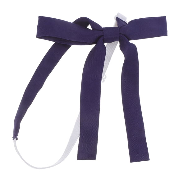 SEWCHICS Adjustable Dark Polyester Bowtie Pre-Tied Neck Ribbon for School Uniforms, Parties, and Special Events
