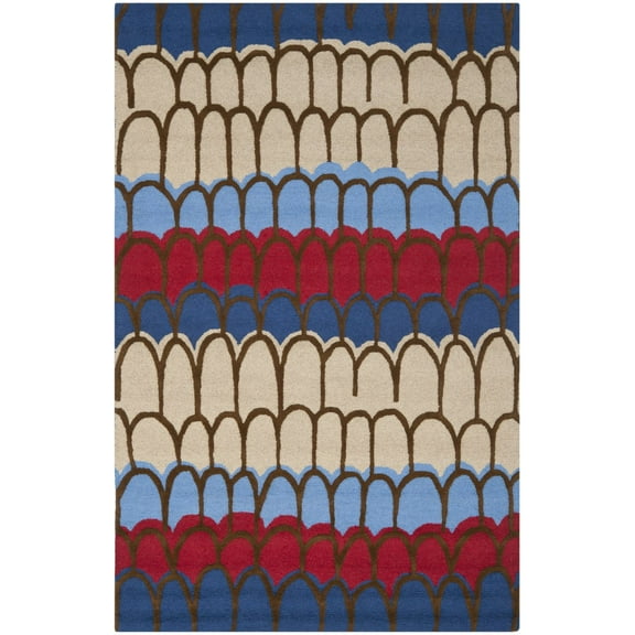 SAFAVIEH Kids Collection SFK353A Handmade Blue/Multi Rug