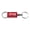 Red, variant on Jeep Wrangler Anodized Aluminum Valet Key Fob (Black)