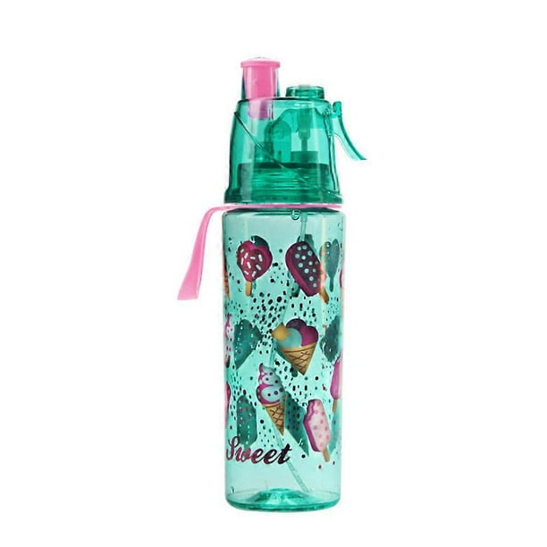 Cool Down Spray Mist Water Bottle 500ml Spray Drinking Water Bottle for Kids