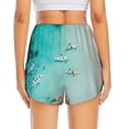 thumbnail image 4 of Running Shorts for Women, Turquoise Beach Kayaking Workout Athletic Shorts with Pockets, Lounge Yoga Shorts Women, 4 of 7