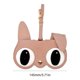thumbnail image 3 of Bolsa de gafas de sol con clip de dibujos animados para mujeres y hombres (lindo conejo), 3 of 6