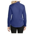 thumbnail image 2 of Womens Long Sleeve Easy Care Cotton/Polyester Shirt Mediterranean Blue 4XL, 2 of 6