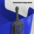 thumbnail image 4 of Your Holiday Open Top Cat Litter Box Large Spill Proof Anti Kick Out Tray High Sided One Piece Plastic Pet Supplies In Sky Blue Blue, 4 of 6