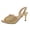 Summer Shoes # Gold, variant on Summer Shoes for Women Open Toe Stiletto Heel Slingback Pumps Scalloped Edge Front Band Sparkly Rhinestone Embellishments Elastic Back Strap Dressy Evening Prom Wedding Footwear