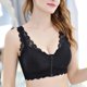 thumbnail image 3 of Leisure Bras Comfort Front Zipper Removable Chest Pads Breathable Lightweight Underwear For WomenBlackXL 80CD-85AB, 3 of 5