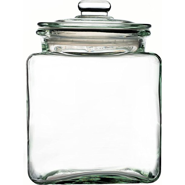 Amici Home Easton Square Glass Canister 192 Ounce Large Food Storage