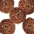 thumbnail image 3 of 1Pieces Wicker Rattan Balls Decorative Orbs Vase Fillers for Craft, Party, Wedding Table Decoration, Aromatherapy Accessories (Brown, 7.87" Dia), 3 of 10