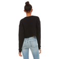 thumbnail image 3 of Bella Plus Canvas B53205503 Womens Cropped Crew Fleece, Black - Small, 3 of 3