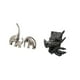 thumbnail image 5 of Figuras de familia de elefantes de cerámica y escultura de sujetalibros, estatua de animal coleccionable, adorno para el hogar, estantería, soporte de, 5 of 8