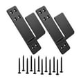 thumbnail image 4 of Soportes de barrera para puerta perfecl soporte de barra de Seguridad de puertas 2x4 Negro, 4 of 7