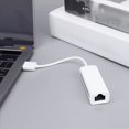 thumbnail image 3 of 10X Tarjeta de Red USB Tipo C una Rj45 100M Convertidor de Tarjeta de Red Sin Controlador Adaptador de Cable de Red Adaptador Ethernet B, 3 of 5