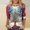 Style2-Multicolor christmas 3/4 sleeve tops for women, variant on Mceream 3/4 Sleeve Christmas Tshirt for Women Crew Neck Christmas Tree Printed Workout Tops Funny Xmas Party Graphic Casual Loose Fit Tunic Tops Ropa NavideñA Para Mujer