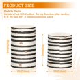 thumbnail image 6 of Yayeee Flameless Candles with Remote Flickering Battery Operated Multi Color Changing, Black Stripes, 6 of 7