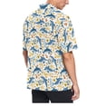 thumbnail image 3 of joogoo Men's Hawaiian Shirt Dolphins Sunflowers Short Sleeve Casual Button Down Shirts M, 3 of 6