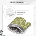 thumbnail image 4 of Sikiie Daisies Flowers Oven Mitts and Pot Holders Set, Kitchen Oven Glove High Heat Resistant with Non-Slip Silicone Surface for Cooking, 4 of 7