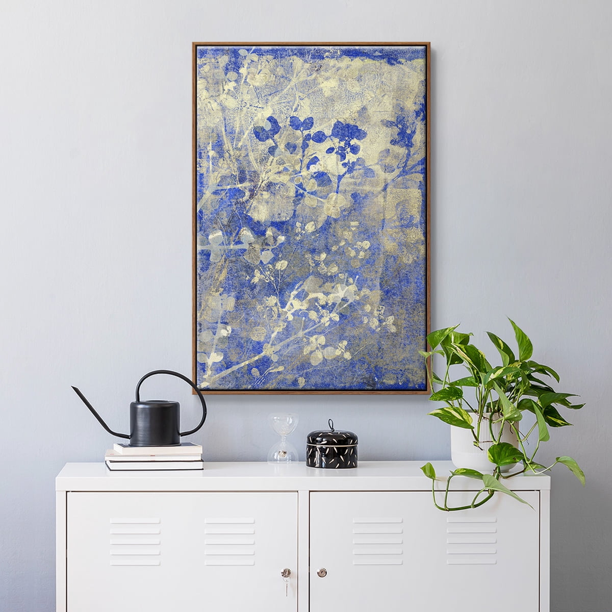 Boundless I Framed Premium Gallery Wrapped Canvas - Ready to Hang - 25 x 37 - Walnut Floating Frame