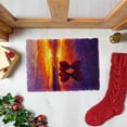 thumbnail image 6 of Latch Hook Rug Kit Hearts on Beach Sunset Pre-printed Handmade Carpet Crochet Yarn Craft DIY Hook and Latch Door Mat Tapestry for Home Floor Decoration 52x38cm-1, 6 of 8
