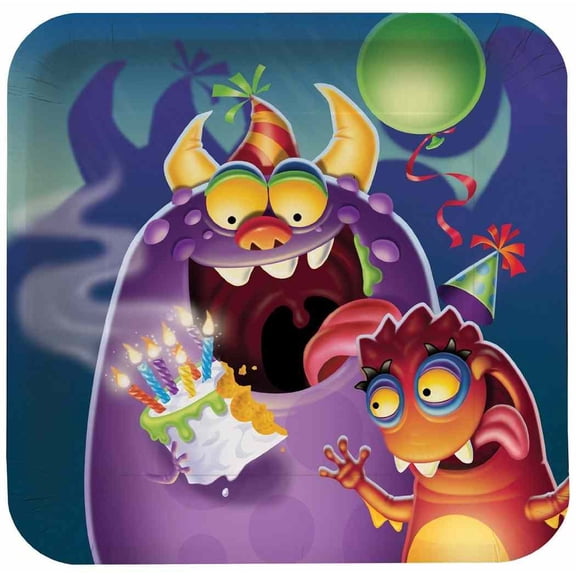 Birthday Monster 7" Plates