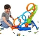 thumbnail image 1 of Hot Wheels Toy Car Track Set with 4 Loops, 3-Way Crash Zone & Motorized Booster, Folds for Storage, with 1:64 Scale Toy Car, 1 of 5